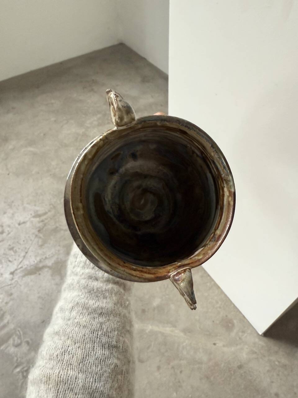 Yvon Gauchot ceramic bowl with handles