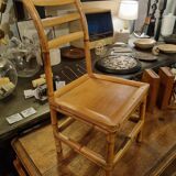 small bamboo chair