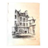 Lithograph The Cour de Rohan
