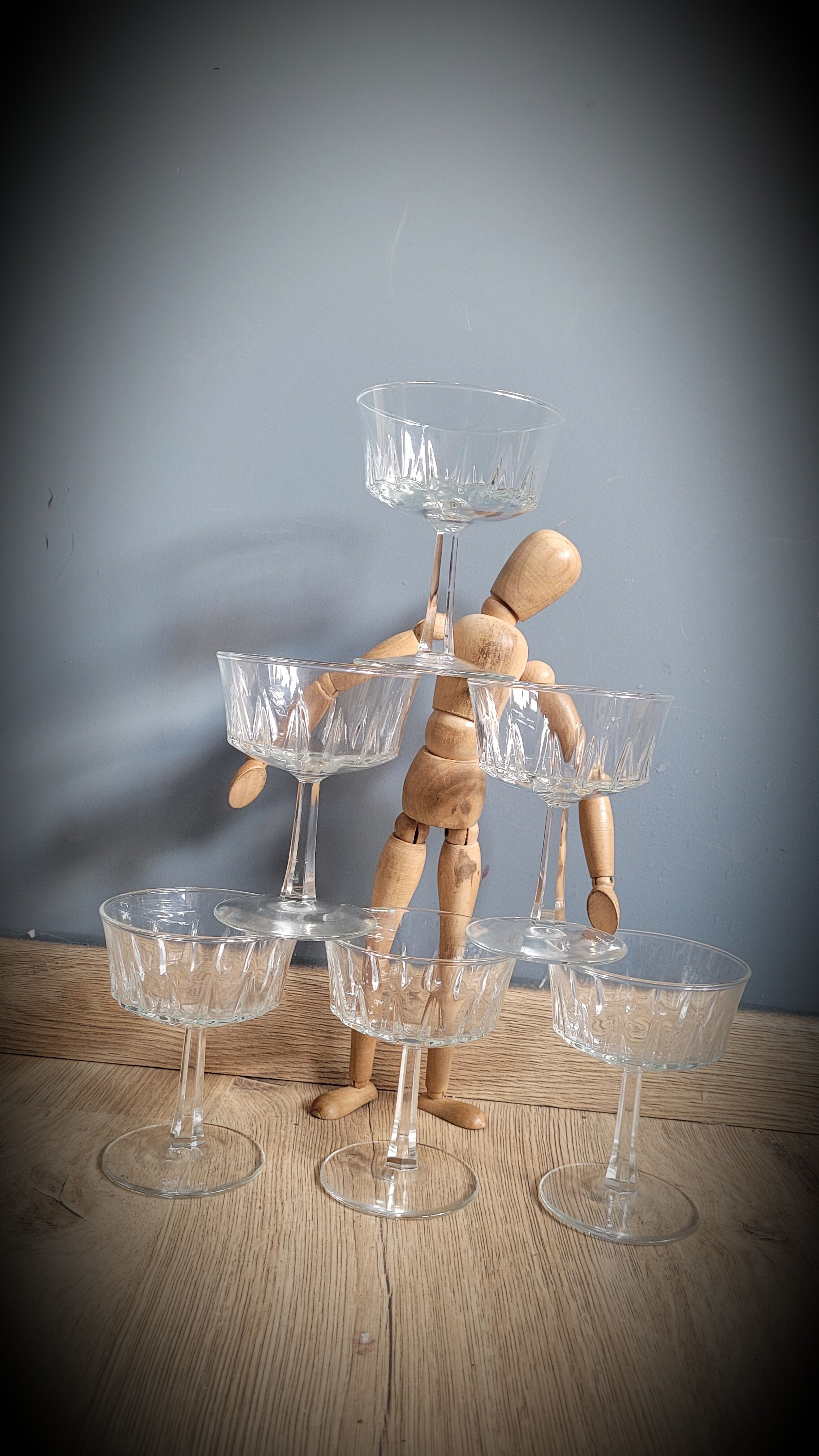 Set 6 glasses champagne