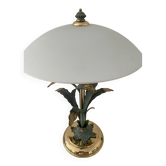 Bronze lamp in Hollywood Regency style from the 1970s.
