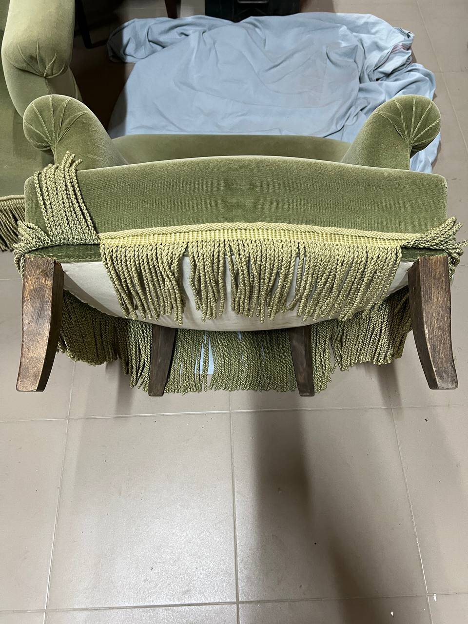 Paire de fauteuils chauffeuses Napoléon III, XIXe siècle