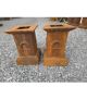 Pair of cast iron bases for statue for Medici.