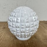 Vintage White Porcelain Pendant Light, 1970s