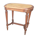 Banquette de piano cannee ancienne style Louis XVI