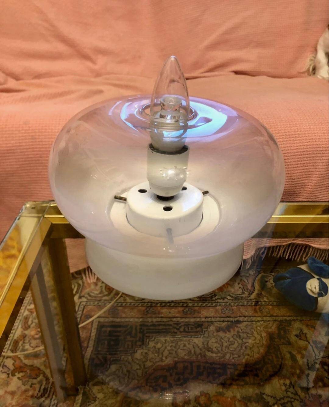 lampe verre italie roberto pamio ou giusto toso