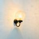 Pair of Vintage Glass Wall Lights from Limburg, Germany, 1970s/1980s