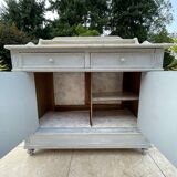 Antique bathroom cabinet with marble
