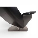 Kaufeld Siesta 62 leather lounge chair by Jacques Brule, 1960