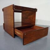 Danish Rosewood & Glass Side Table, 1960s
