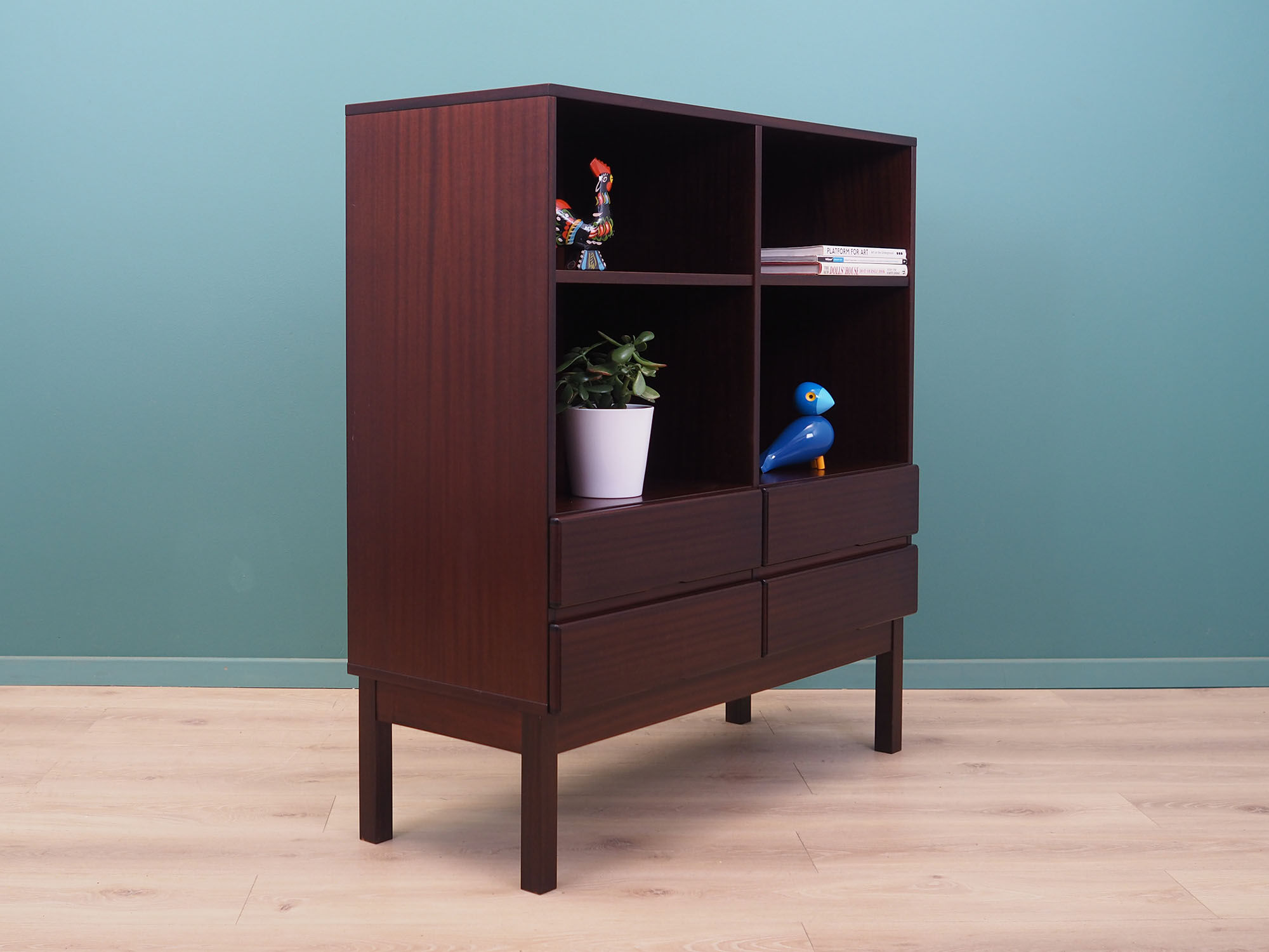Mahogany bookcase, Danish design, 1960s, production: Denmark