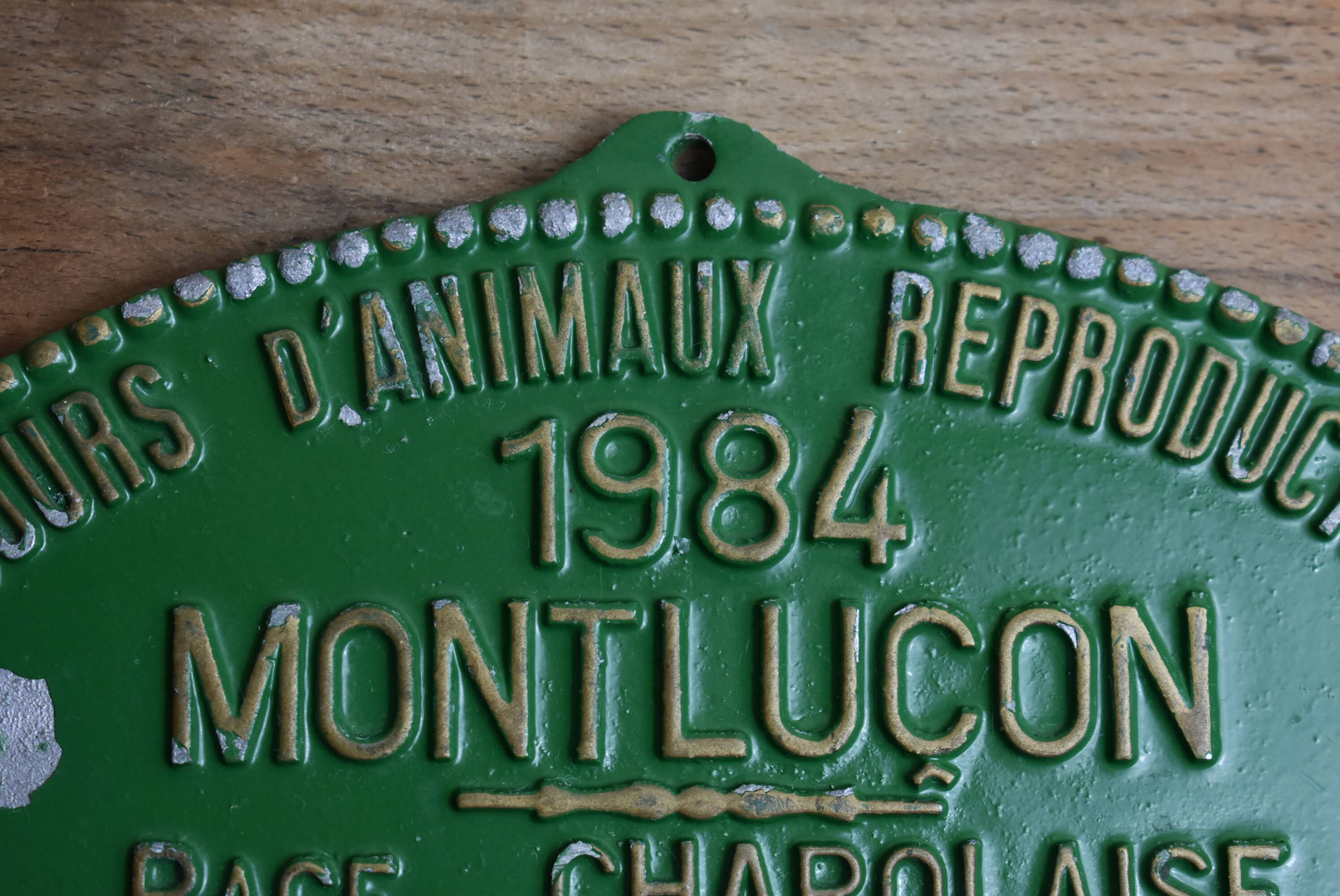 1984 Montluçon agricultural competition plate