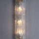 Elongated wall lamp by Kaiser Leuchten with double glass 1960s