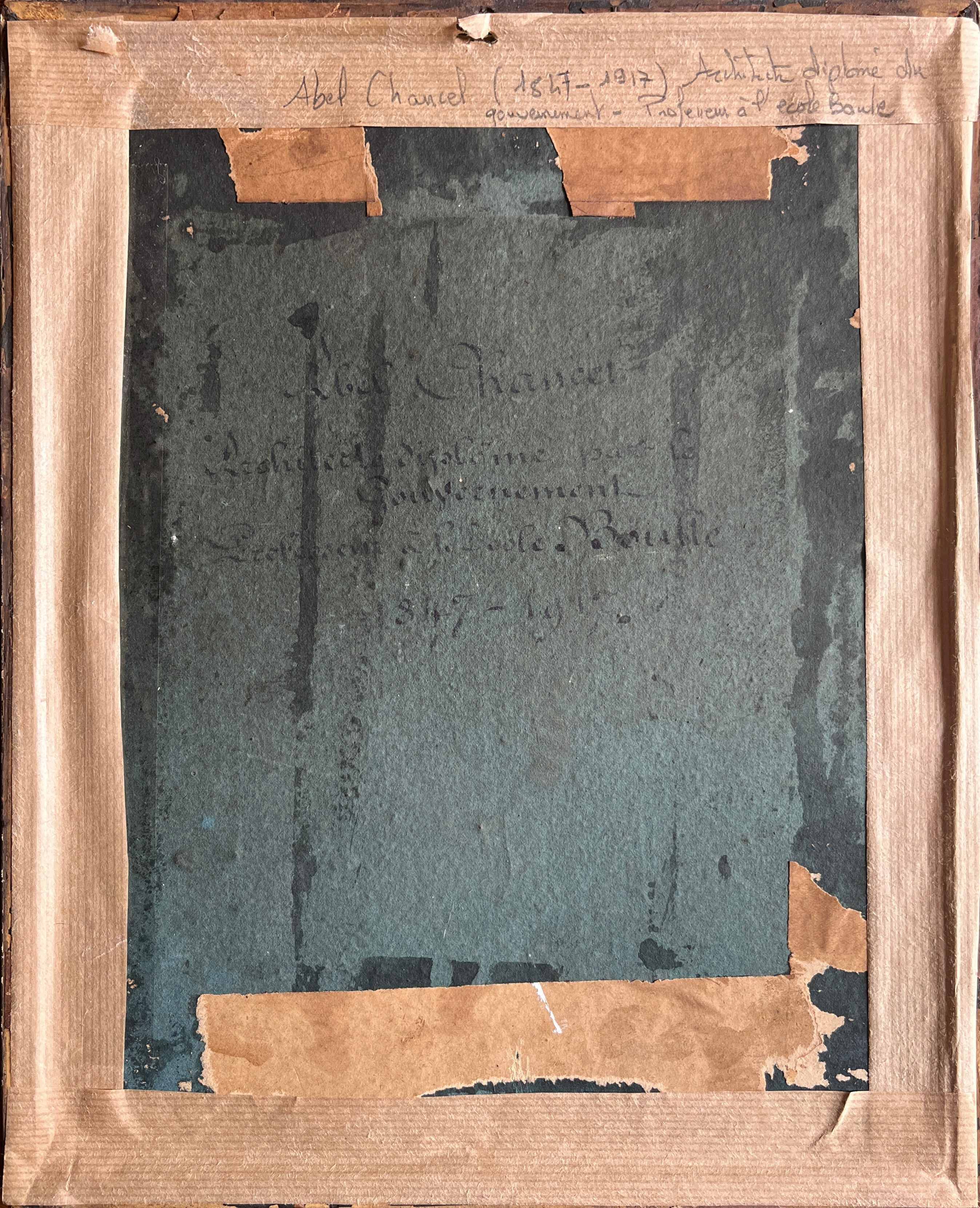 Table 2x Watercolours by Abel Chancel (1847-1917) School of Fontainebleau