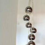 Large space art waterfall chandelier from the 70s by “present time”