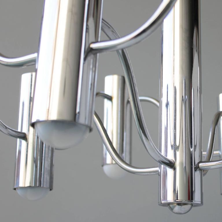 Chandelier in chrome by the Maison Sciolari