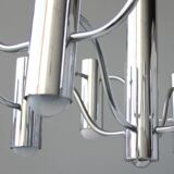 Chandelier in chrome by the Maison Sciolari