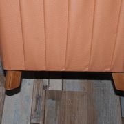 Pouf coffre en skai des années 60