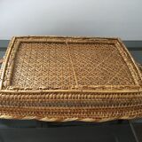 Woven rattan tray