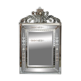 Important Venetian Pedimented Mirror, Italy – Early 20th Century