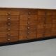 Dutch Oak Apothecary / Filing Cabinet or Sideboard, 1950s