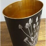 Vintage Office Paper Basket Massilly 60's Metal