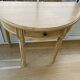 Half-moon entryway console