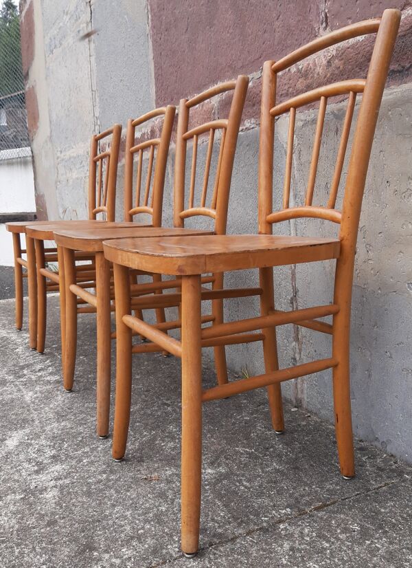 Chaises bistrot (Lot de 4 chaises)