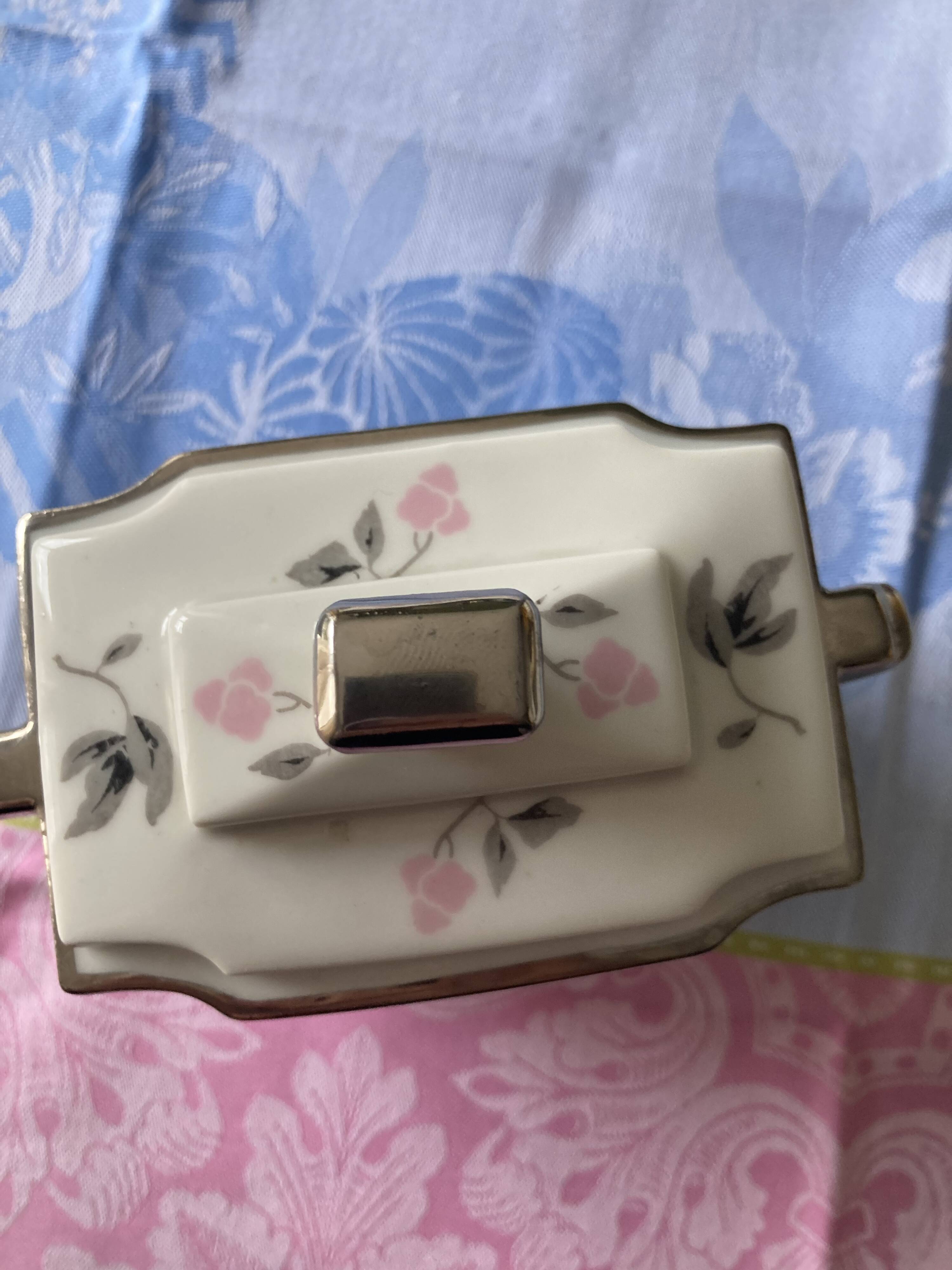 Porcelain sugar bowl Limoges - Art Deco - 1930s