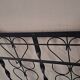 Mid century wall mounted wrought iron coat and hat rack, 1960s