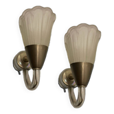 Lot de 2 appliques en verre de Murano