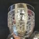 6 old glasses with engraved baccarat crystal wine stems