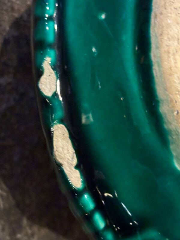 Ancien cendrier érotique, baigneuse nue, en céramique de Vallauris