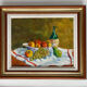 Oil on canvas, still life with fruit