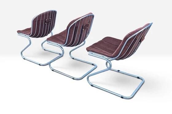 3 Gastone Rinaldi 'Sabrina' Chairs for Rima – Italy, 1970s