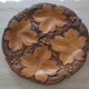 Carved wooden platter/plate from the 1950s.