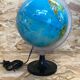 Old globe world map made in vintage Italy