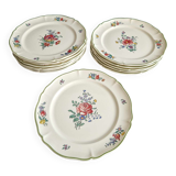 Set of 12 Villeroy and Boch dessert plates model 1562.