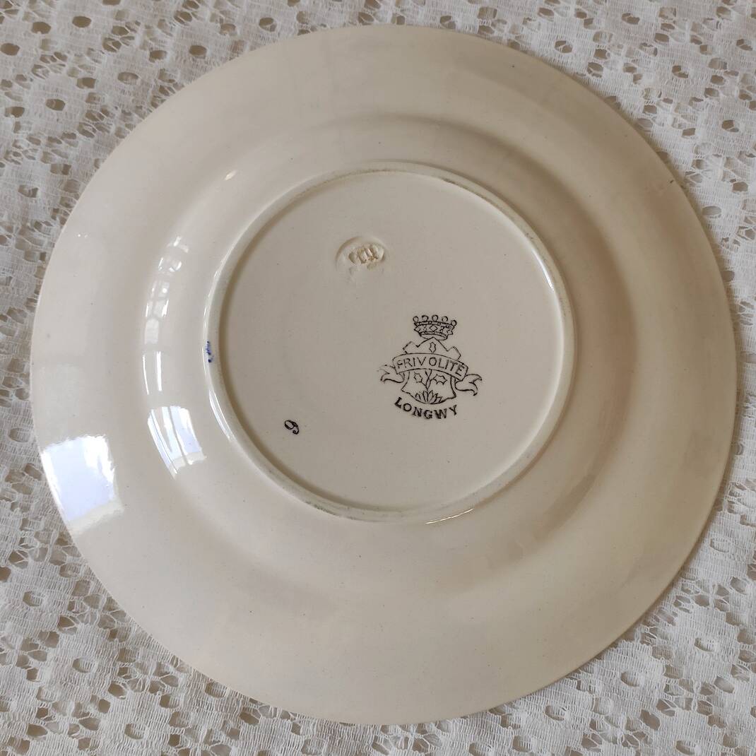 7 Old Longwy plates
