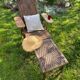 Transat chaise longue rotin