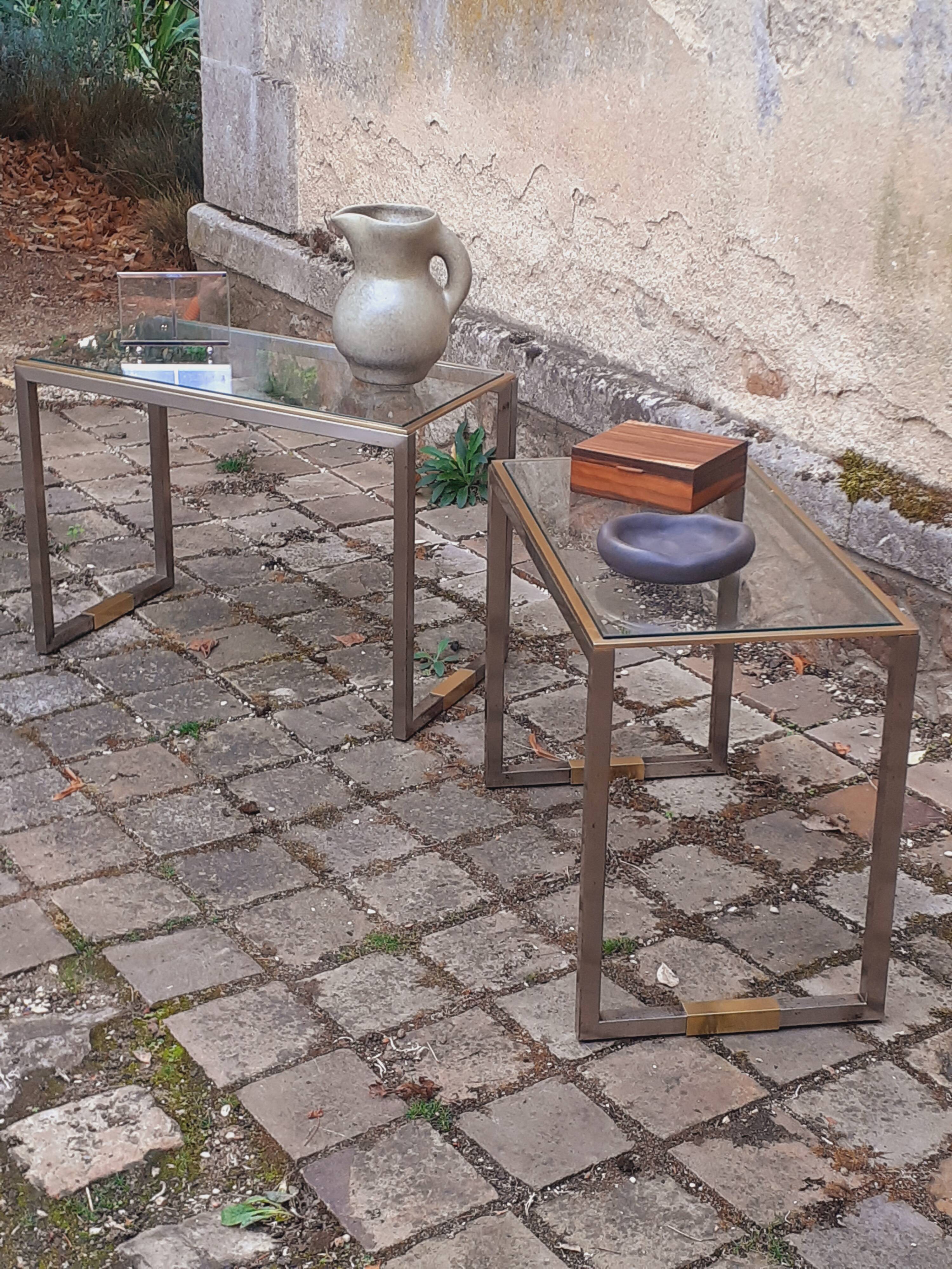 Paire de bout de canapé, chevets année 70