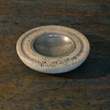 Cendrier en travertin - Art en marbre - Design fabriqué en Italie - Années 1970