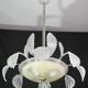 Art Deco Barovier e Toso Chandelier, Murano Glass, 1940s