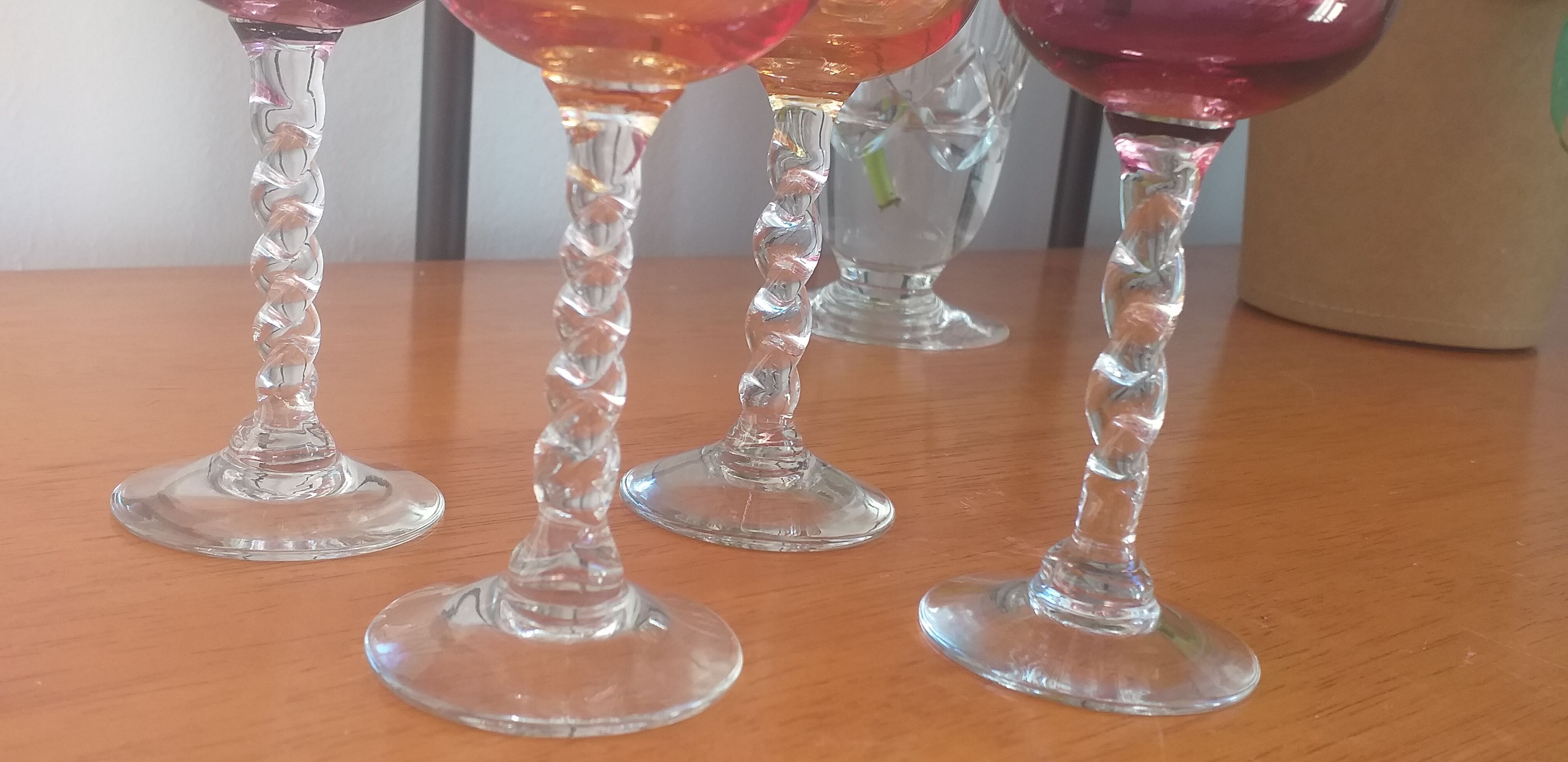 Verres à liqueur en verre soufflé