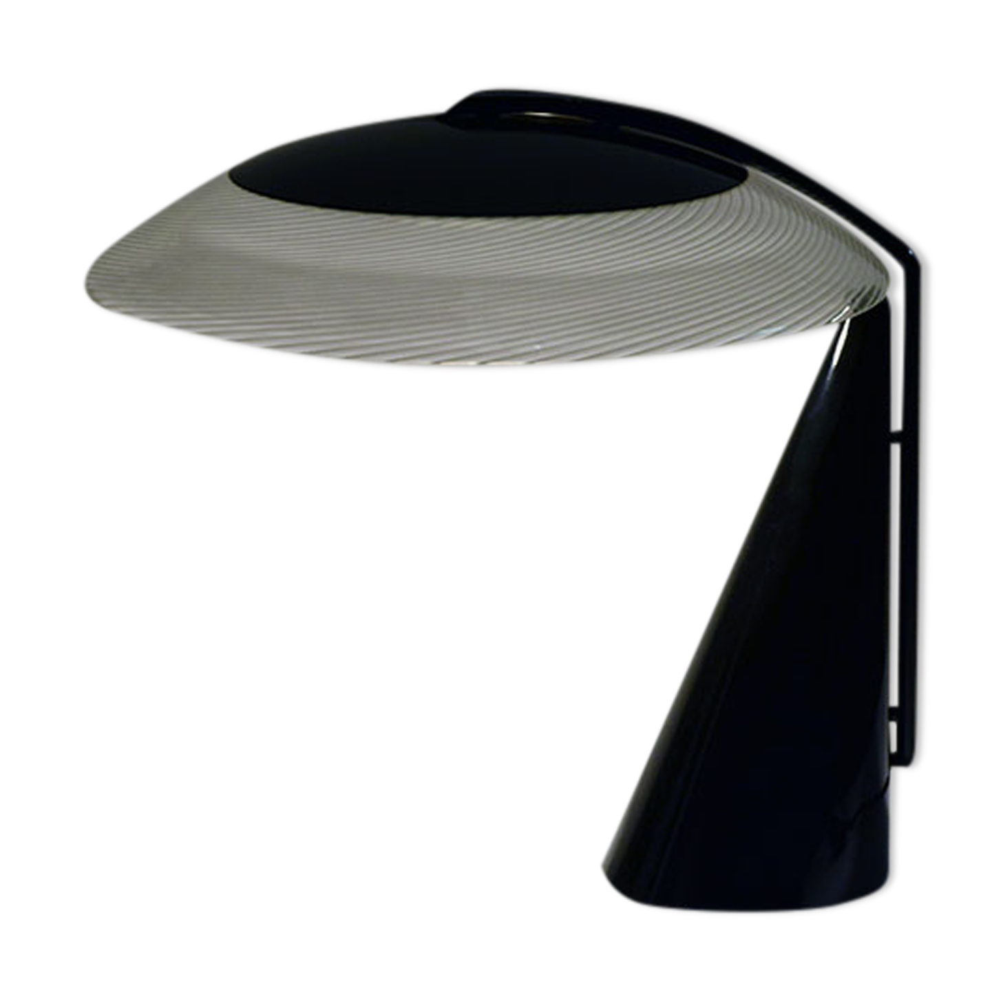 Table lamp in murano glass and metal, 1970s