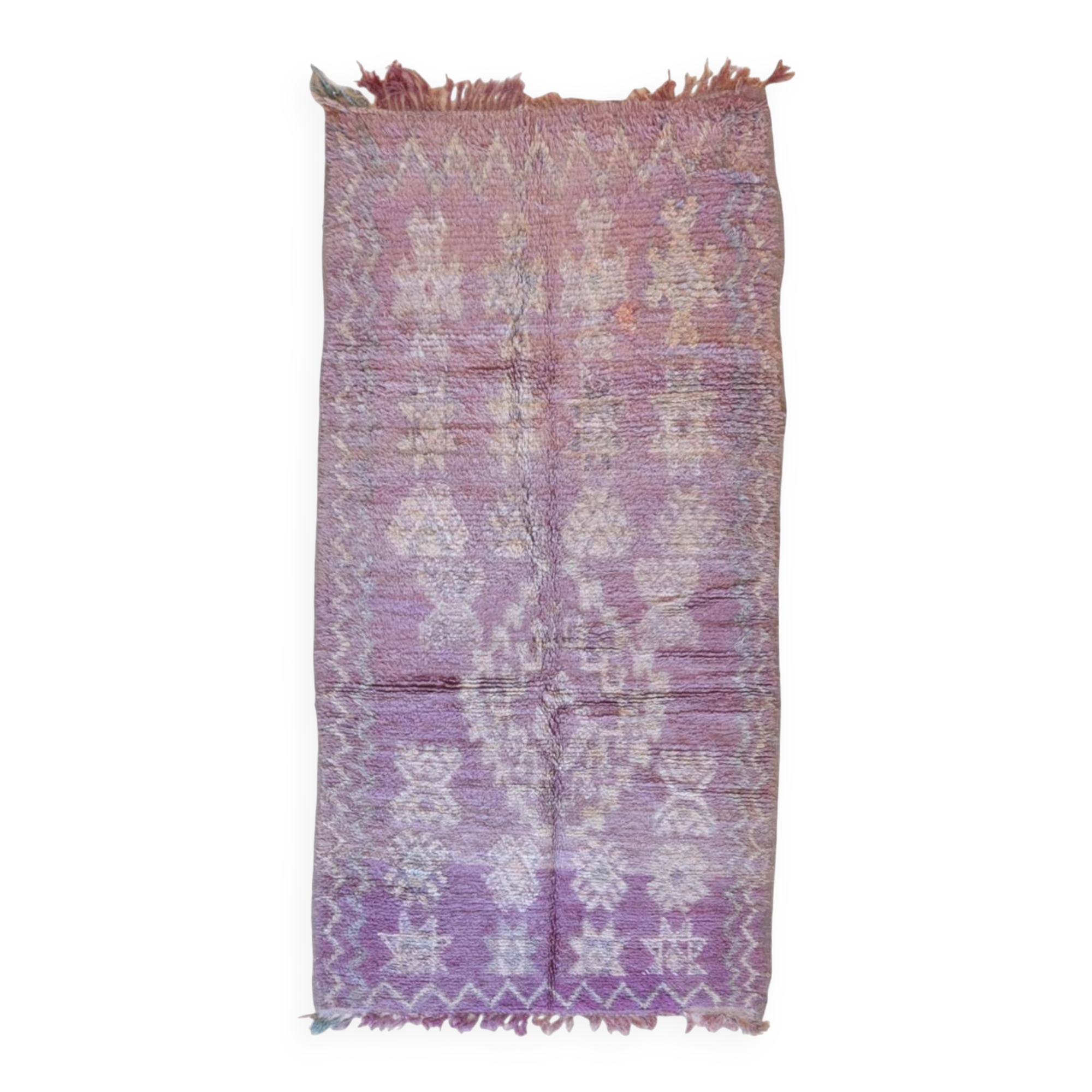 Vintage Purple Lavender Rug - 267 x 130 cm