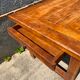 Solid oak dining farm meal table 1980
