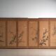 Antique Japanese six-panel screen with box – Japan, circa 1900