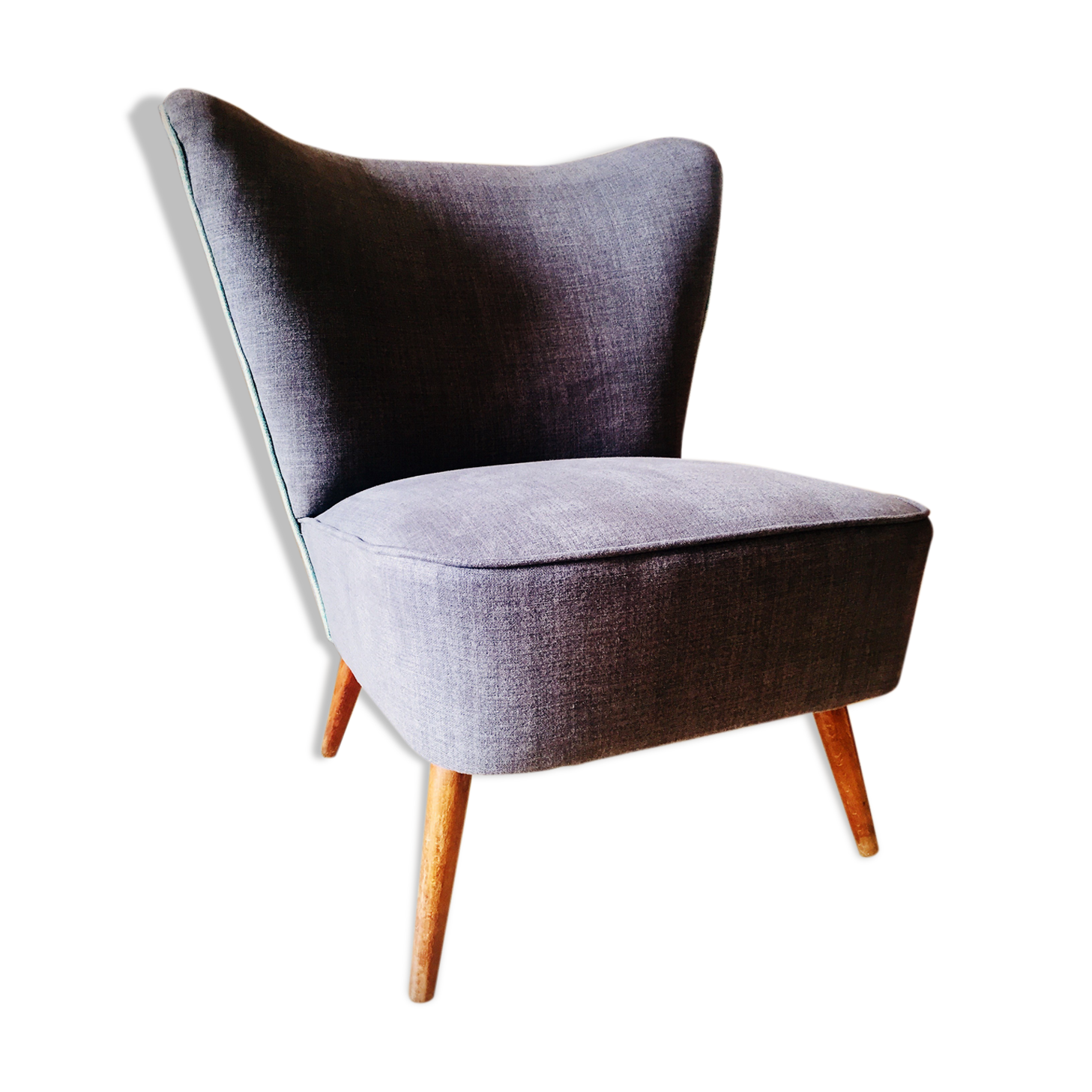 Grey cocktail armchair