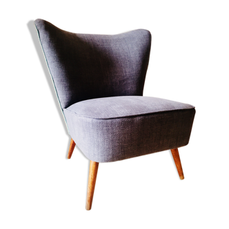Grey cocktail armchair